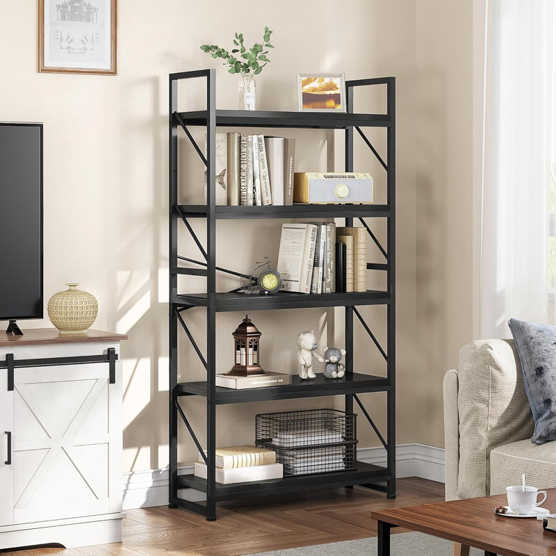 62.2cm H x 31.5cm W Metal Standard Bookcase