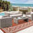 Large Waterproof Outdoor Rug Reversible Polypropylene Patio Carpet, Easy Clean, All-Weather, UV Protected, Non-Slip, Modern Boho Mat-142009347-142009406