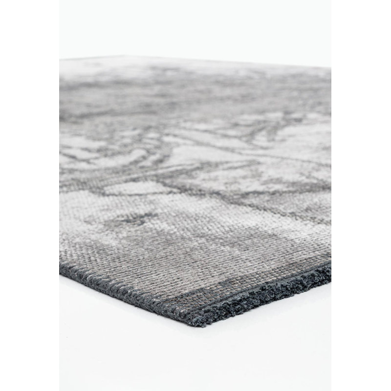 Rapture Abstract Area Rug in Gray, Rectangle 7'10" x 11'2"