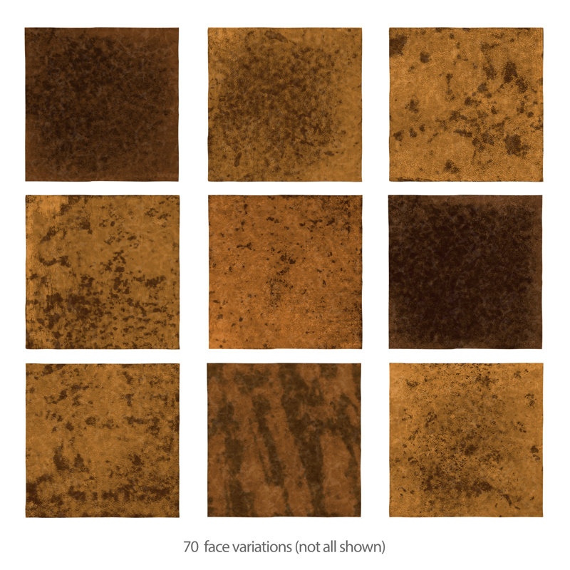 Menorca 4 In. X 4 In. Ceramic Wall Tile, Brown