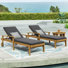Chaise longue inclinable avec coussins 78,75 po Saeon