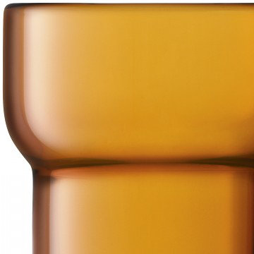 Utility Handmade Drinking Glass, Amber