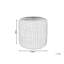 Amaiya 40cm Wide Round Solid Colour Pouffe Ottoman