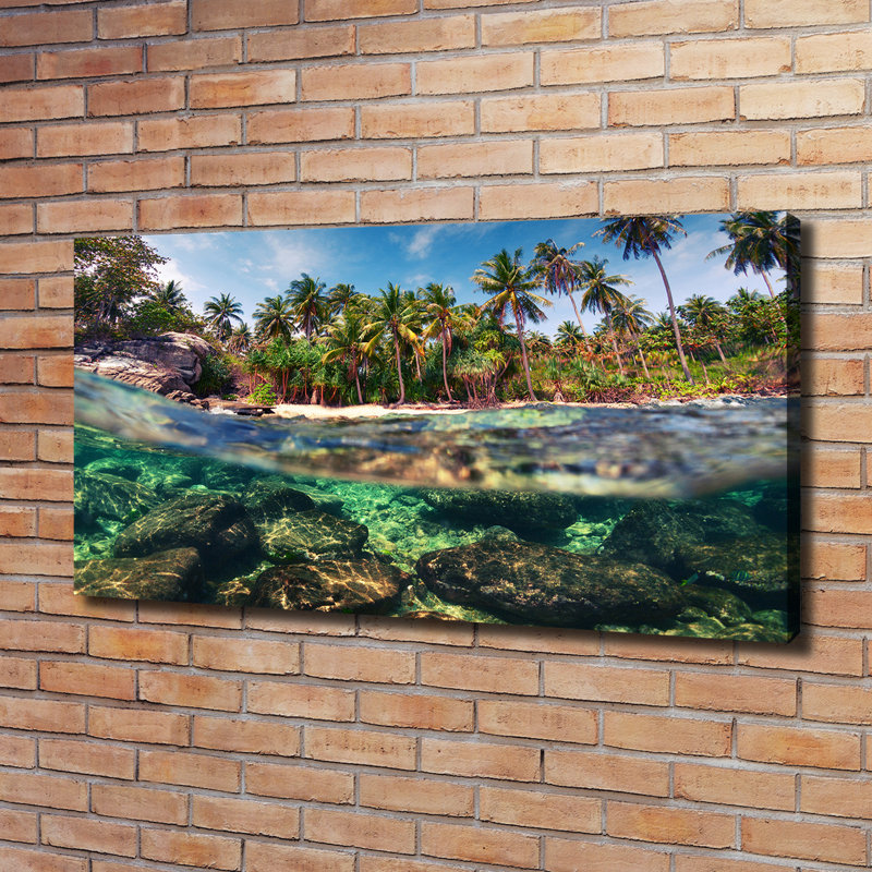 Tropical Beach - Wrapped Canvas Print