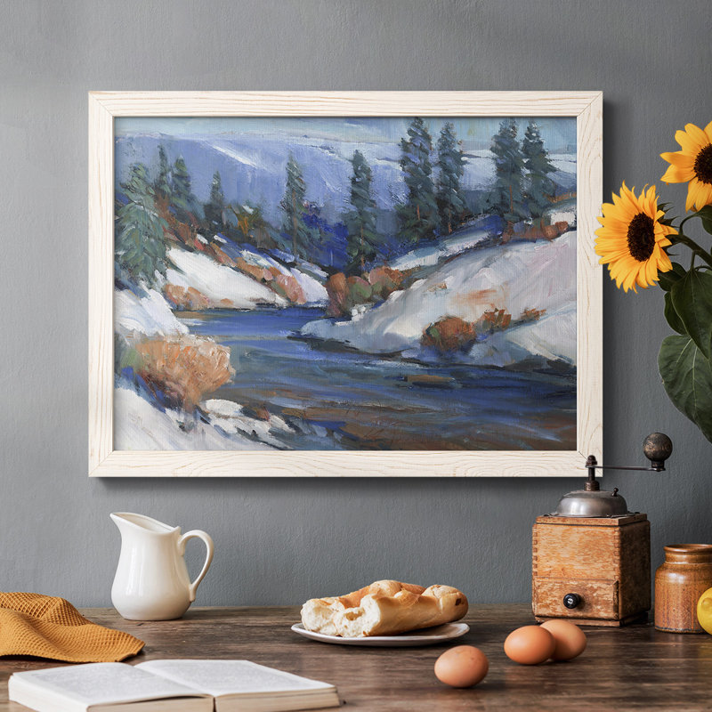 «First Snow II», reproduction sur toile encadrée, Blanc, H 26 po x l 38 po x P 1,5 po
