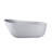 67-Inch Solid Surface Stone Resin Oval Shape Soaking Bathtub With Overflow