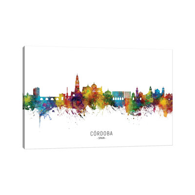 " Cordoba Spain Skyline " by Michael Tompsett Painting Print