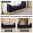 67" Linen Bedroom Storage Bench for End of Bed King Size with Tufted Armrest,Zipper Pocket-653095926-643152568