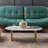 White Solid Wood Oval Coffee Table