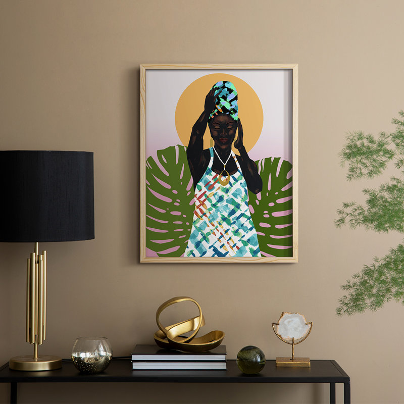 «Her Faith», reproduction encadrée - bois massif, H 15 po x l 12 po