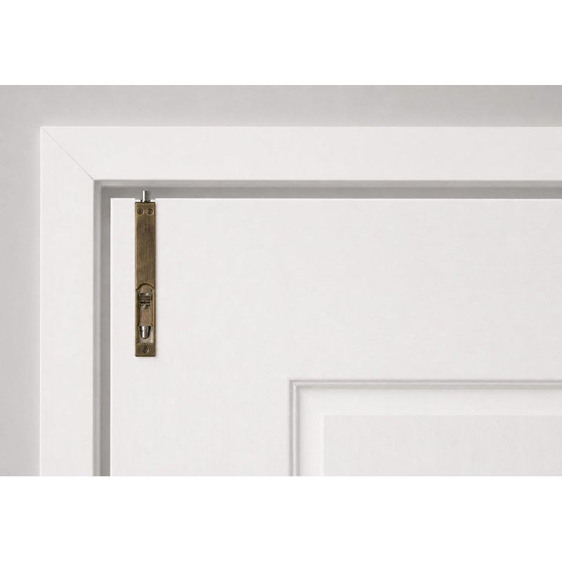 Golden Grace 6 Set Flush Bolt French Double Door Bolt Antique Brass Privacy Indoor Outdoor Heavy Duty Robust Secure Concealed Look - 150mm