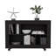 Console console, 5 tablettes, 4 roulettes