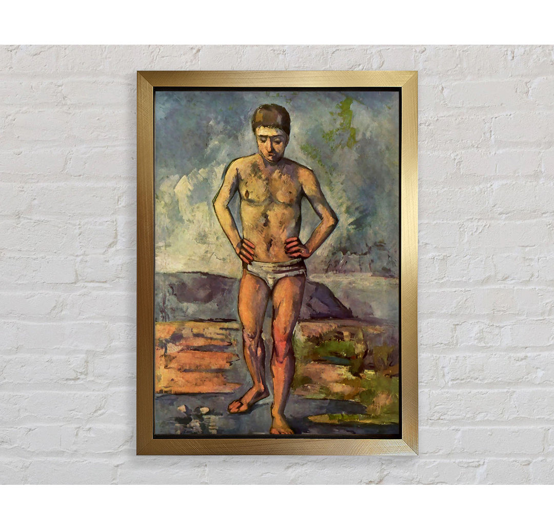 Ein Schwimmer von Paul Cezanne - Einzelne Bilderrahmen Kunstdrucke