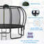 Trampoline 12 pi pour enfants avec arc amélioré et bouclier composite pour enceinte sécuritaire