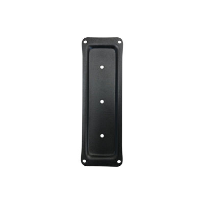 Cintre en fer 2 po x 6 po et plaque de connexion en acier Nuvo - noir