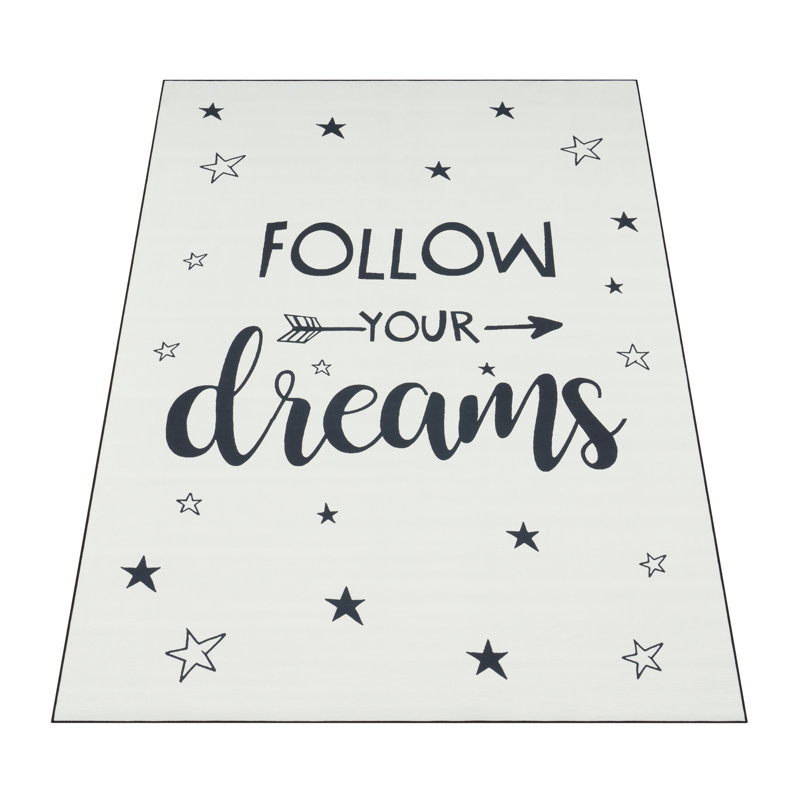 Audio Flatweave Pink Rug, Rectangle 180 x 280cm, White