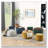 2-Piece Set Round Chenille Storage Ottoman, Equipped with a Drum Shaped Small Stool-997218217