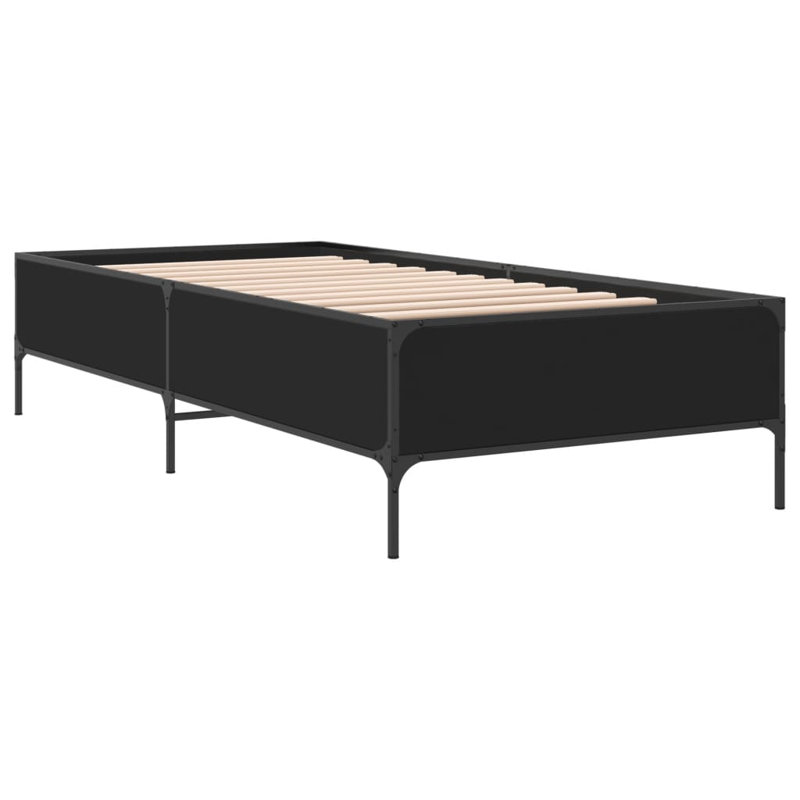 Aatikah Bed, Small Single (75 x 190 cm), Black