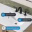 OVE Decors Solas Meuble-lavabo autoportant à double cuve Sahara-121369877-121369878