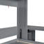 Grand lit gris avec fixation murale, bureau, peu encombrant, capacité de 600 lb, gris, support de poids réglable