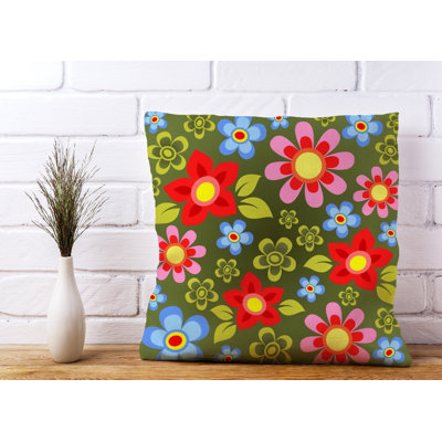 Alison Floral Square Throw Cushion