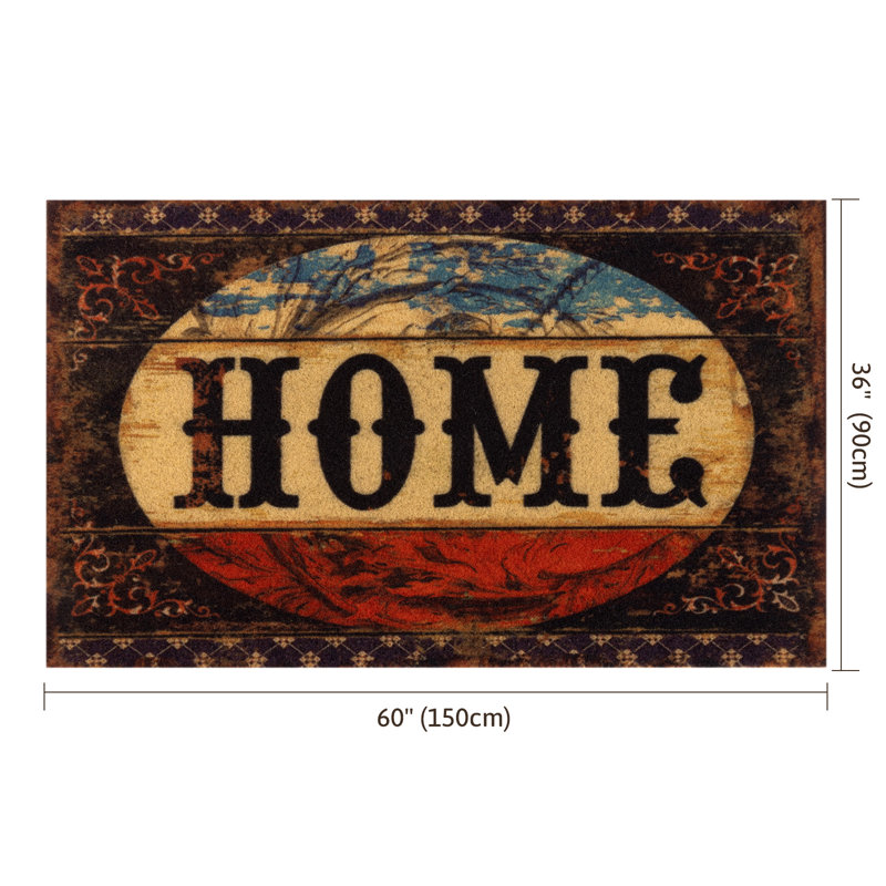 Tapis d'entrée antidérapant Coir, l 35,43 po x L 59,06 po