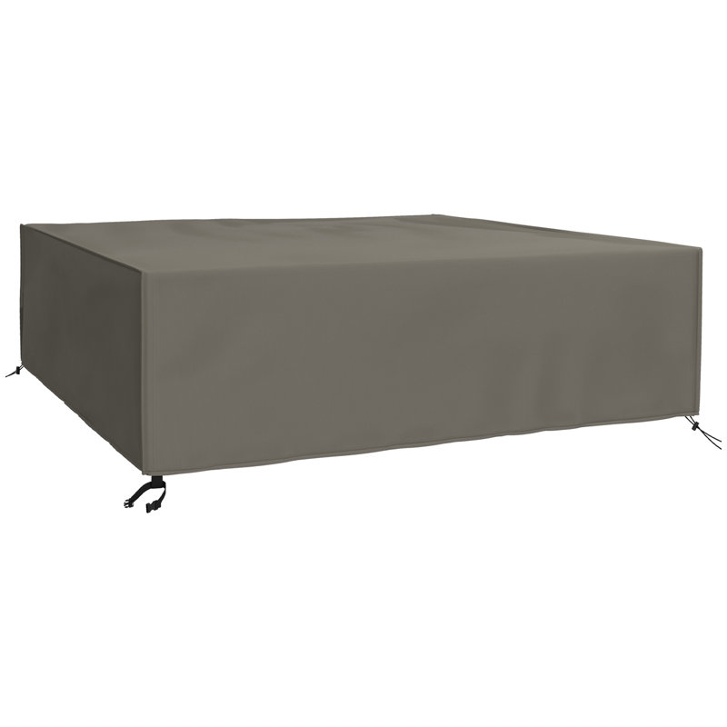 Outsunny Large Patio Garden Furniture Set Cover, 230 x 230 x 70 cm, Grey
