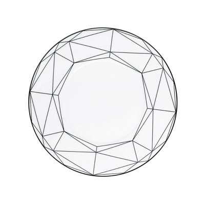 Gem Cut China Salad/Dessert Plate