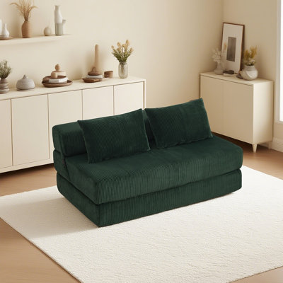 Boneless Folding Sofa Bed Full Size, 3-in-1 Convertible Sleeper Sofa
