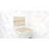 INVISIA SerenaSeat Pro Stainless, 26" Width, Light Stain, Matte White Frame