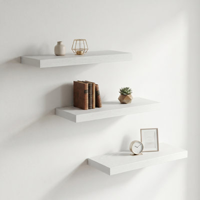 Floating Shelf Wall-mounted Floating Shelves For Bedroom, Living Room （set Of 3）