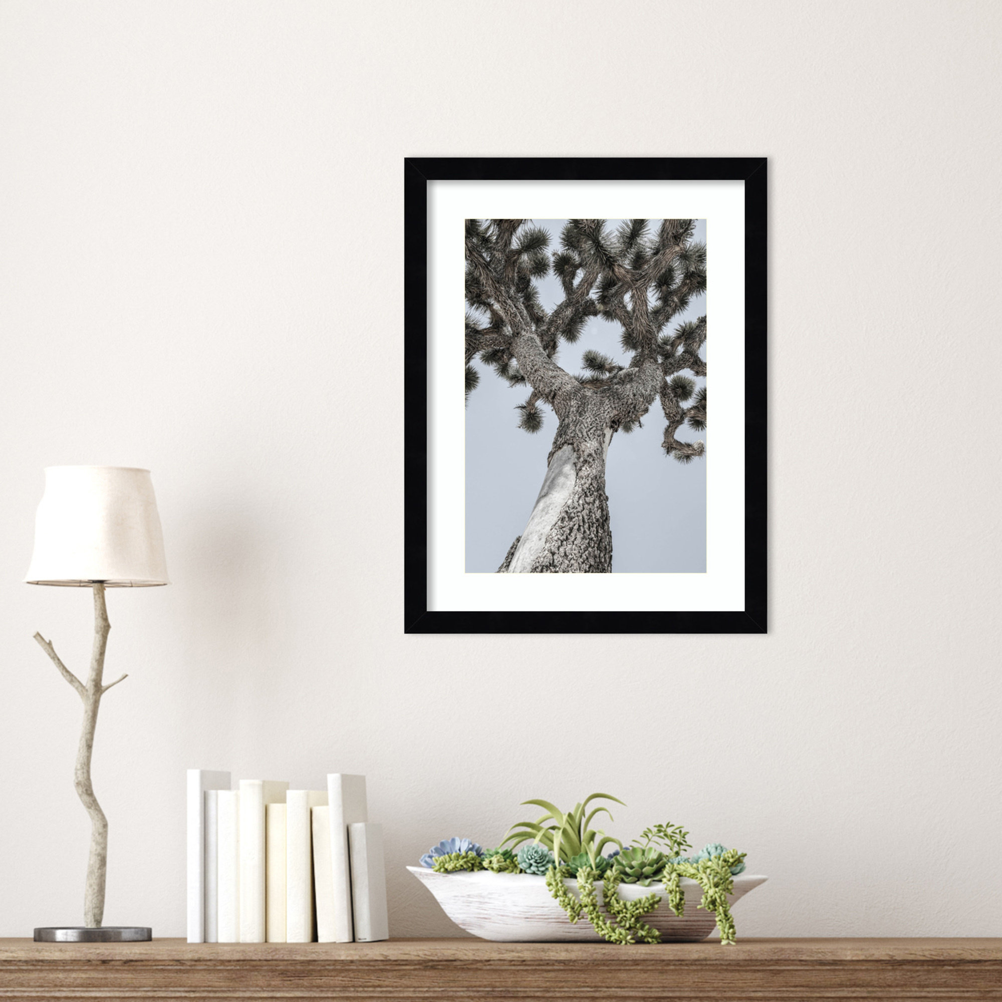 Joshua by Shot by Clint Wood Framed Wall Art Print, Black , 17" H x 13" W