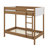 Twin Over Twin Bunk Bed With Boucle Upholstered Headboard And Footboard,Ladder, Safety Guardrails