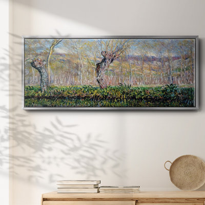«The Banks of the River Epte in Springtime, 1885», reproduction sur toile flottante