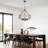 Colner 6 - Light 21 inch Dimmable Round Drum Chandelier- Modern Industrial Light Fixture-1425933019