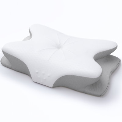 Godofredo Cervical Ergonomic Memory Foam L35 x W14cm Soft-Medium Support Pillow