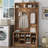 Auben Hall Tree 39.4'' Wide with Bench and Shoe Storage-1298562731