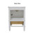 Brendale 24'' Single Bathroom Vanity with Carrara Marble Top-1391824056