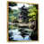 Toile avec cadre flottant or