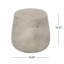 Table d'appoint en forme de tambour en béton léger - sans assemblage, l 18,55 po x P 18,55 po, 15,88 h, gris, aspect gris, forme béton, forme, 19 x 19 x 15,88