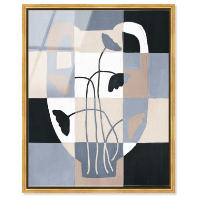 Checkered Boehme High-Gloss Frameless Acrylic Glass Wall Art Abstract Print by Oliver Gal, Ready to Hang, 16 x 20