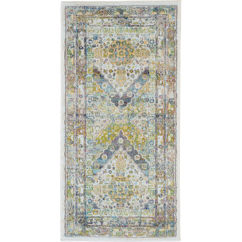 Goldrick Oriental Area Rug, Rectangle 61 x 122cm