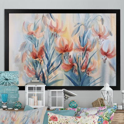 " Lily Flowering In Summer "
