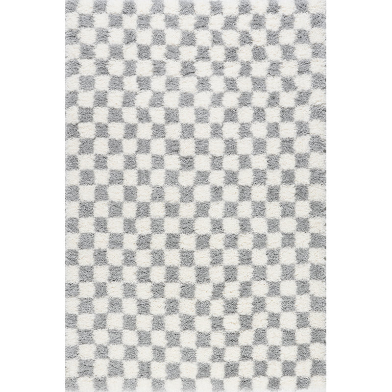  Tapis à poils longs Mid-Century Adelaide, Rectangle 4 pi x 6 pi