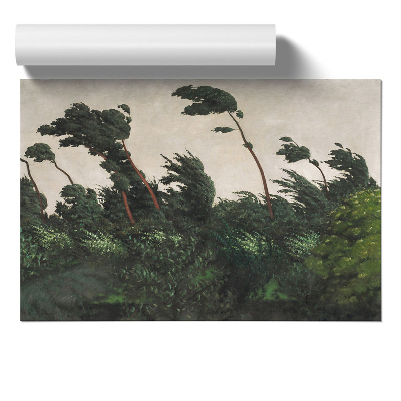 The Wind by Felix Vallotton - No Frame Painting, 42cm H x 59cm W x 0.1cm D