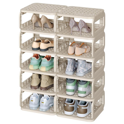 Étagère à chaussures ouverte 12 niveaux, rangement ingénieux pour le salon, la salle de bain et plus encore
