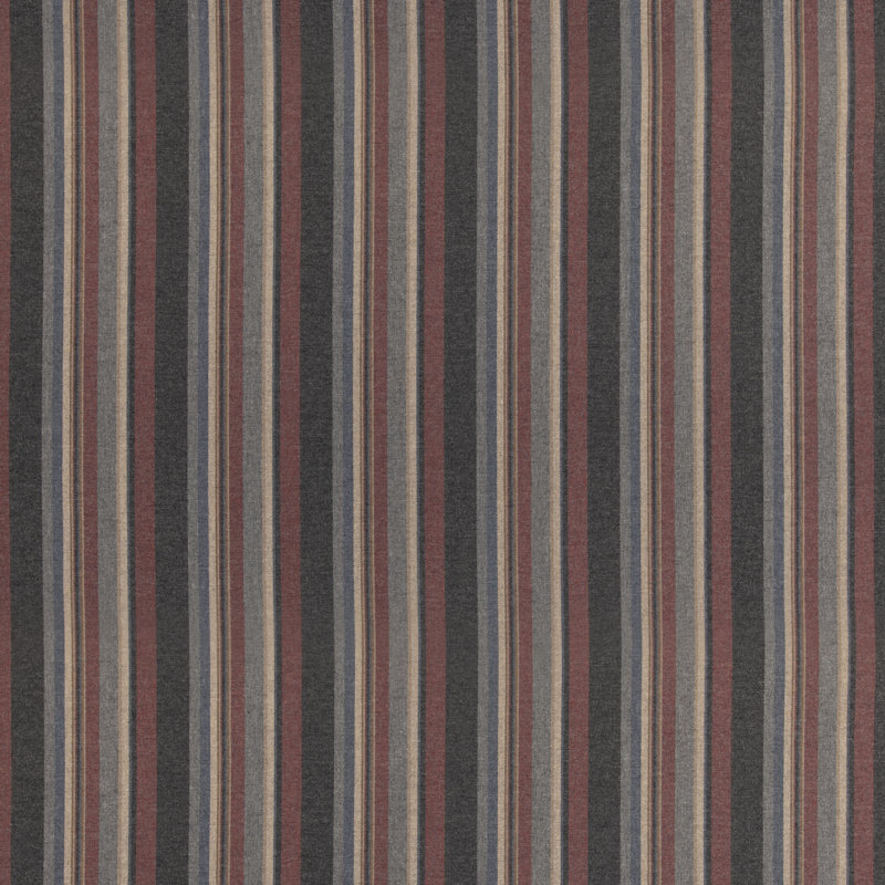 Lindisfarne Stripe, Red/Charcoal