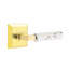 Select Round Single Dummy Door Lever with Square Rosette-1376362409