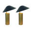 Lampe d'appoint sculptée en métal 18 po x 14 po