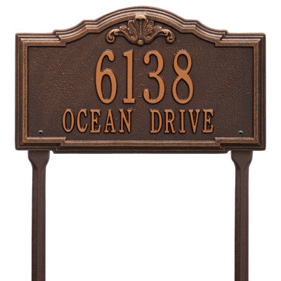 Gatewood Personalized Standard 2-Line Lawn Address Sign